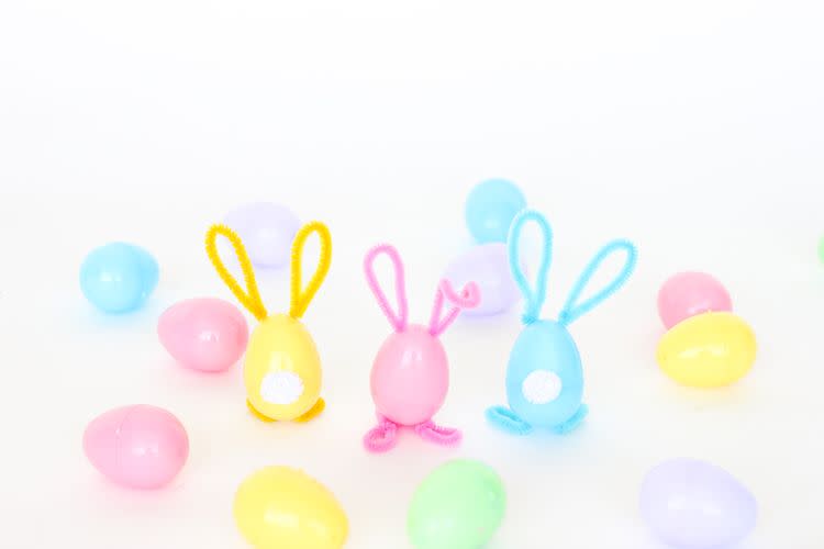 Pipe Cleaner Bunny Eggs