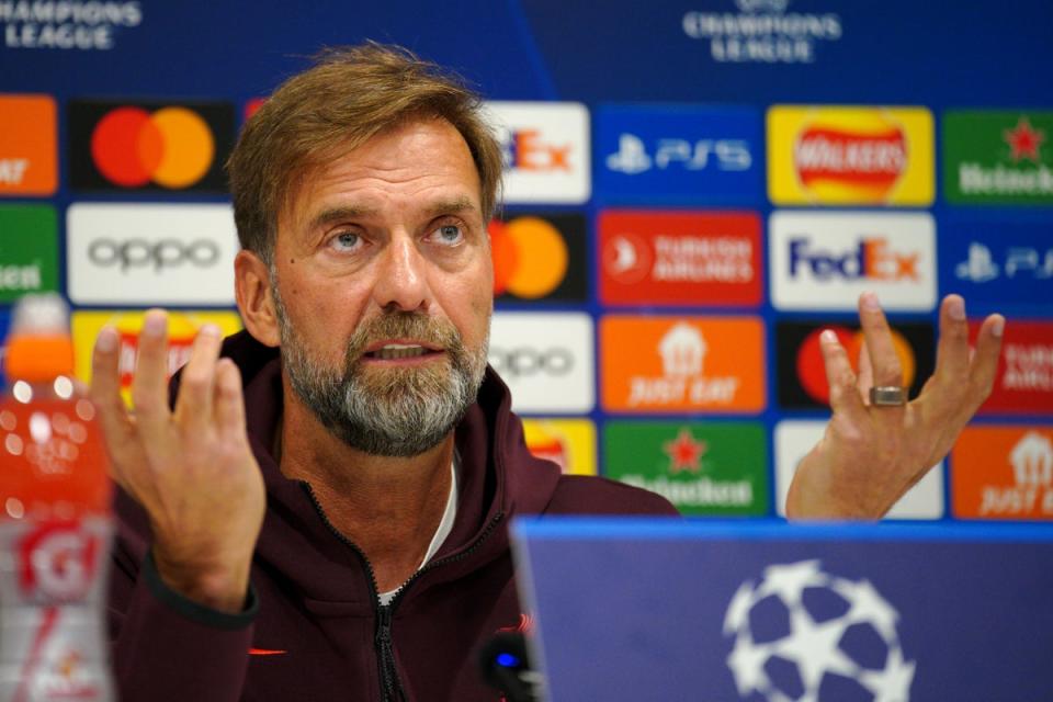 Liverpool manager Jurgen Klopp insists even the greatest players suffer confidence problems (Peter Byrne/PA) (PA Wire)