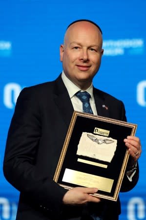 FILE PHOTO: Jason Greenblatt, U.S. President Donald Trump's Middle East envoy, attends a reception hosted by the Orthodox Union in Jerusalem ahead of the opening of the new U.S. embassy in Jerusalem