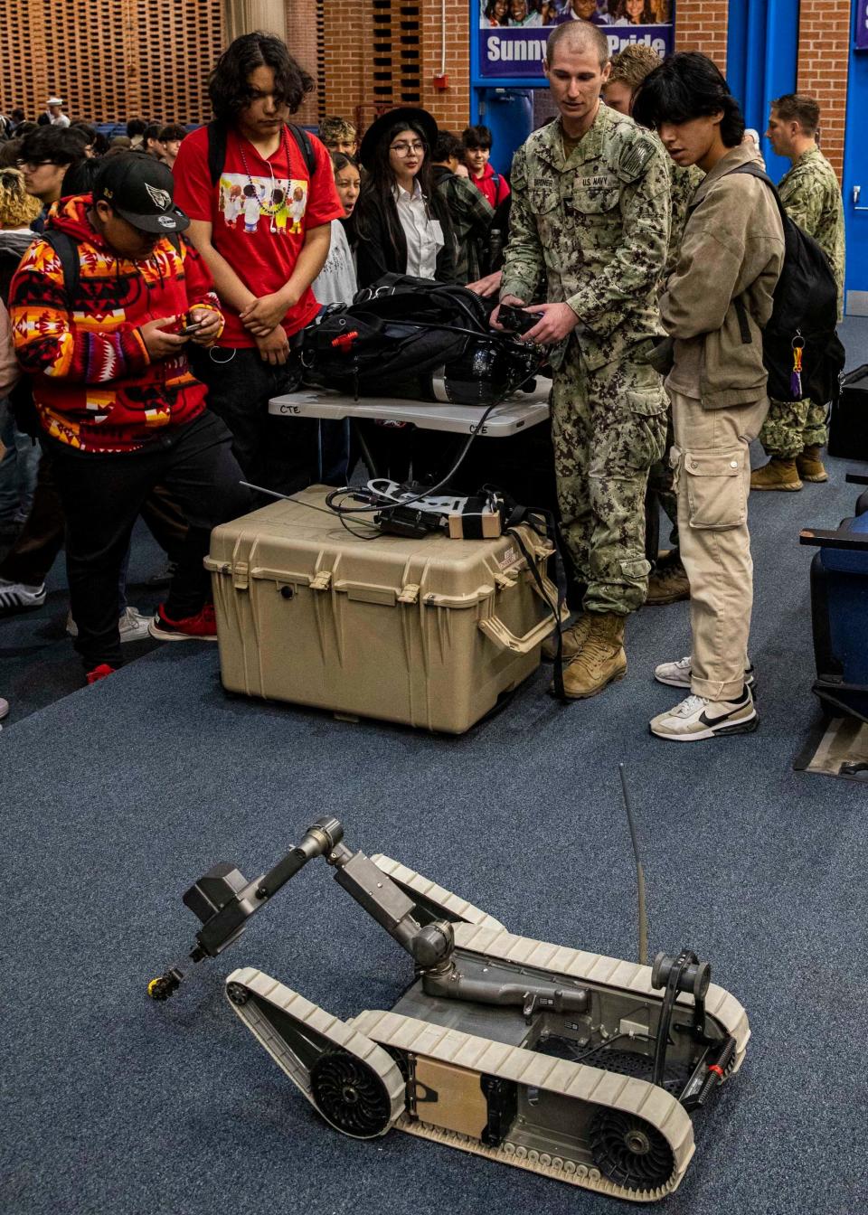 Robotic demonstrations are to be expected when a group of sailors visit salem's Kroc Center from 3:30-7 p.m. Monday as part of Navy Week festivities in the Willamette Valley.