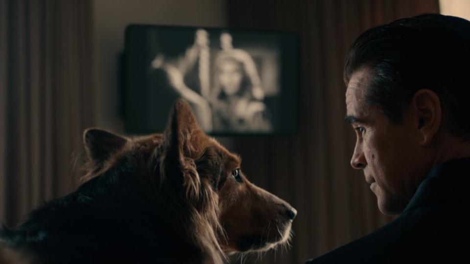 Colin Farrell uses his famous furrowed eyebrows to effect in the noir genre. Courtesy of Apple