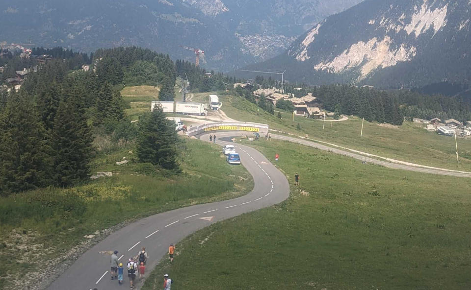 Mattresses on the col de la loze descent