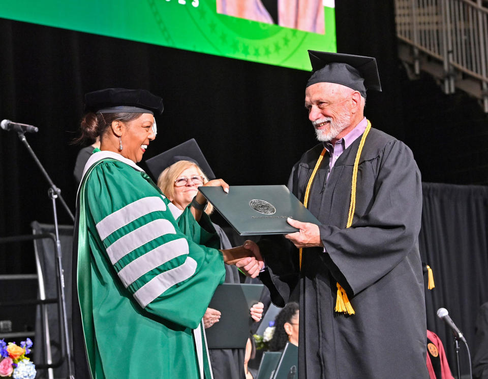 Sam Kaplan received his bachelor degree at the Gas South Arena in Duluth GA.  (Rod Reilly  / Georgia Gwinnett College )