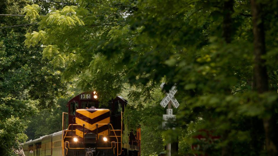 The Great Smoky Mountain railroad in North Carolina
