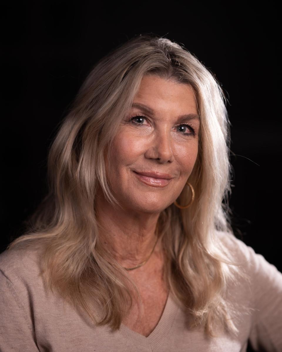 Storyteller Linda Grosz  poses for a portrait at the Palm Beach Post on October 20, 2022, in West Palm Beach, FL.