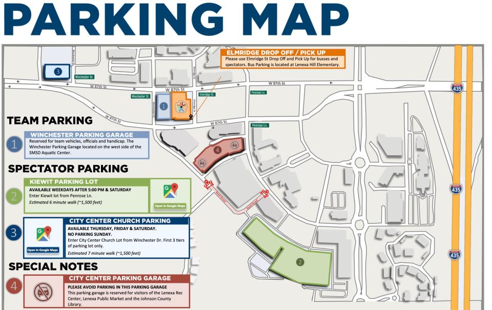 Heading to the boys state swim and dive meet this weekend? Here's a parking guide.