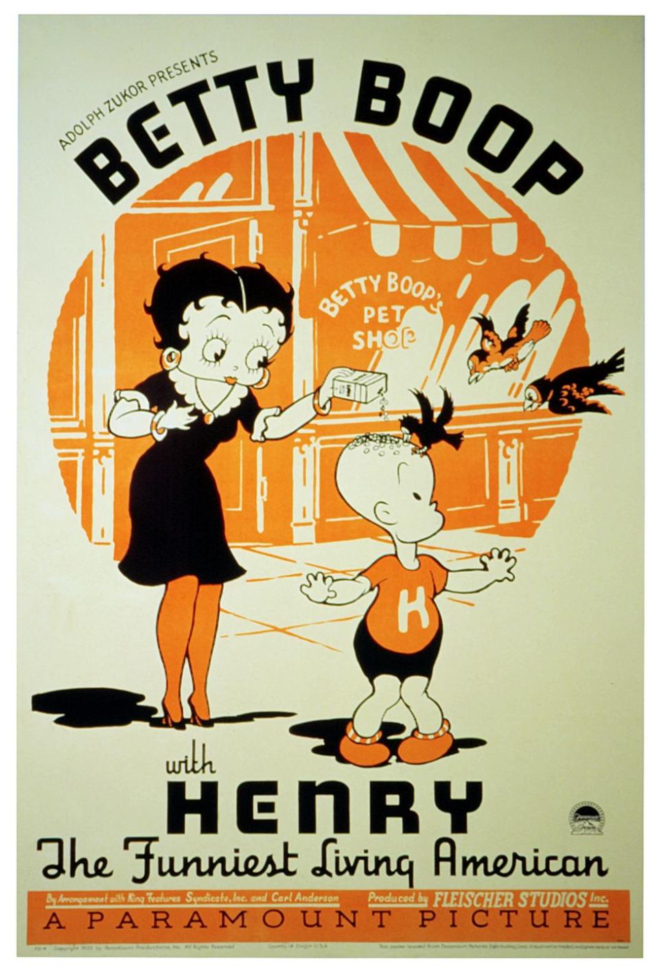 betty boop, poster, henry, poster art, 1930s photo by lmpc via getty images