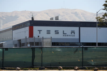 The Tesla factory is seen in Fremont, California, U.S. June 22, 2018. REUTERS/Stephen Lam