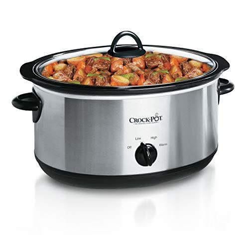 Crock-Pot 4.5-Quart Lift & Serve Hinged Lid Slow Cooker, One-Touch Control,  Black - Walmart.com