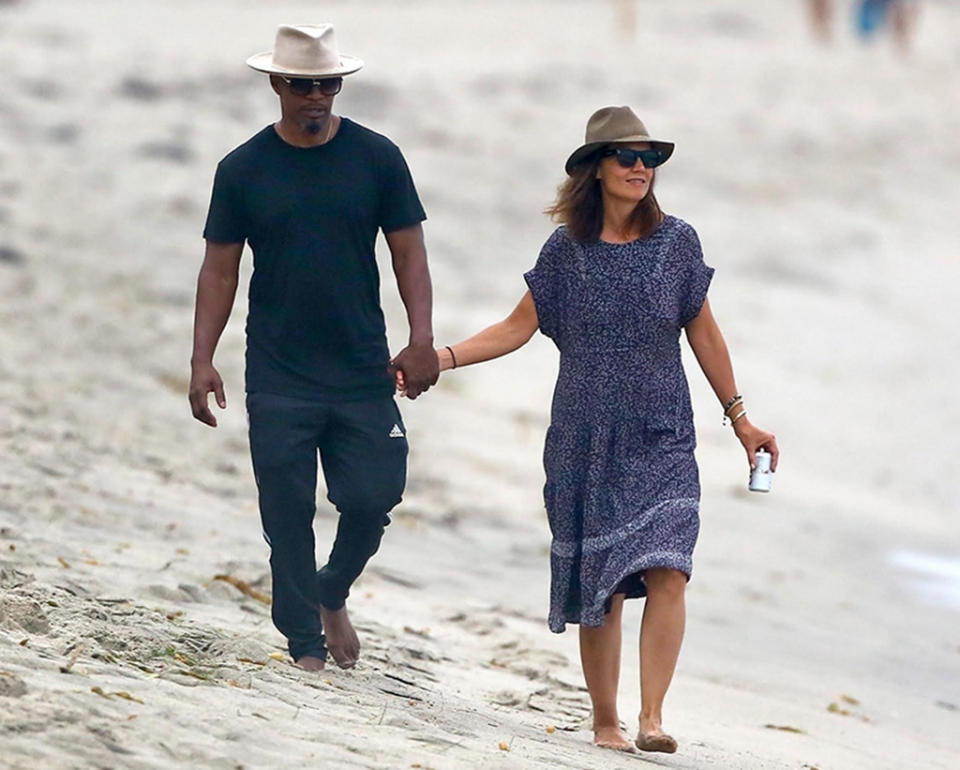 Jamie Foxx and Katie Holmes are busted. (Photo: BACKGRID)