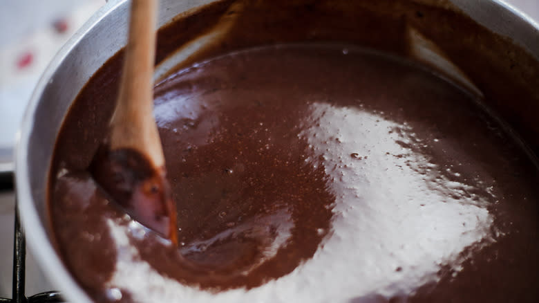 spoonful of brigadeiro chocolate