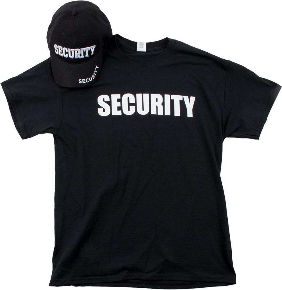 Security Hat and matching T-Shirt