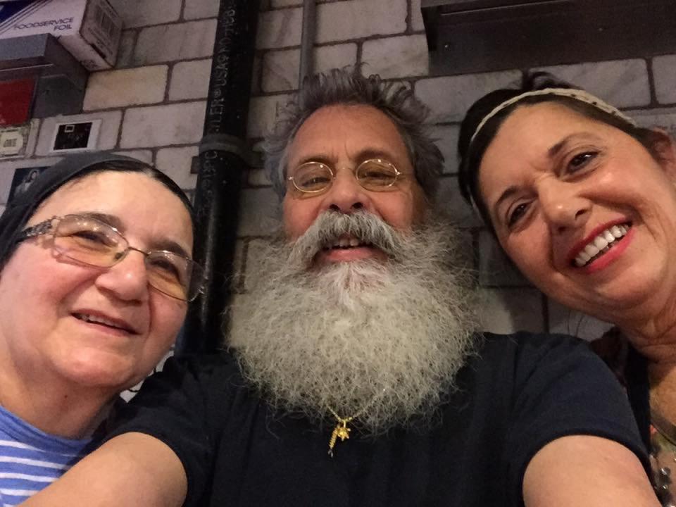 Joe Scaravella with Nonna Adelina Orazzo from Napoli and Nonna Christina Carrozza from Bergamo (Enoteca Maria)