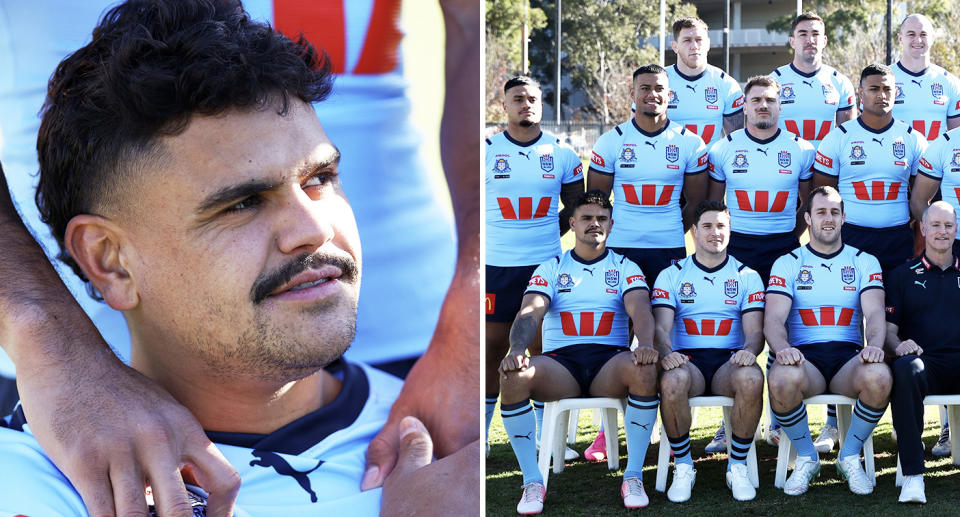 Latrell Mitchell and Spencer Leniu in NSW State of Origin camp.