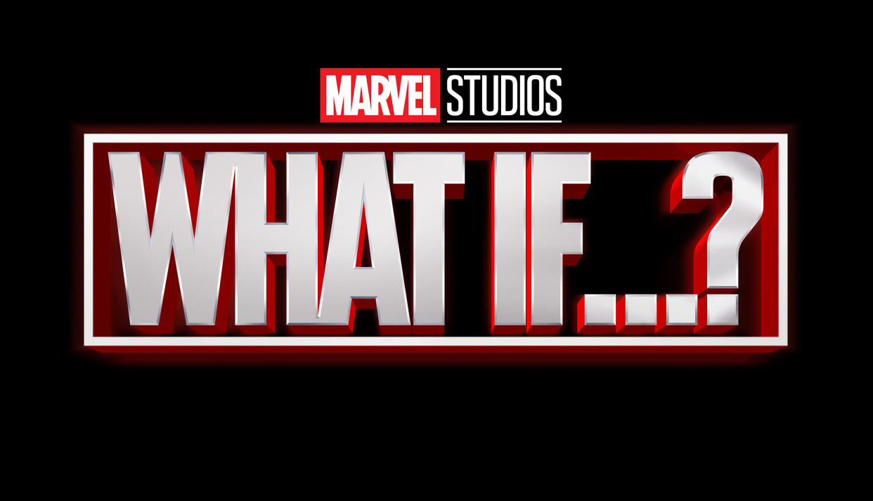 The title treatment for Marvel Studios' What If...? (Disney)