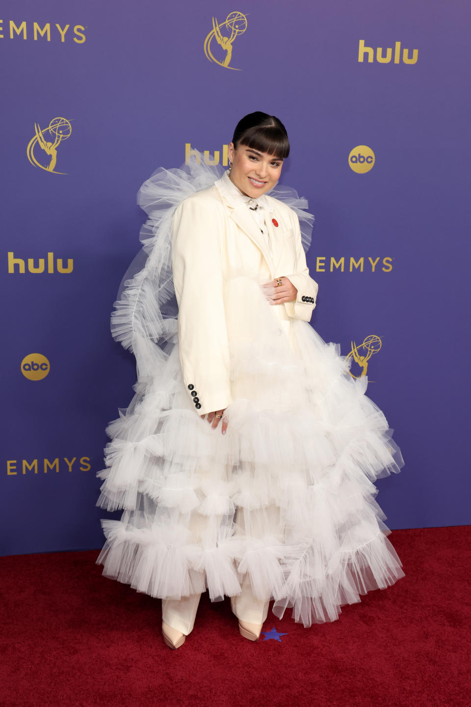 LOS ANGELES, CALIFORNIA - SEPTEMBER 15: Devery Jacobs attends the 76th Primetime Emmy Awards at Peacock Theater on September 15, 2024 in Los Angeles, California. (Photo by Kevin Mazur/Kevin Mazur/Getty Images)