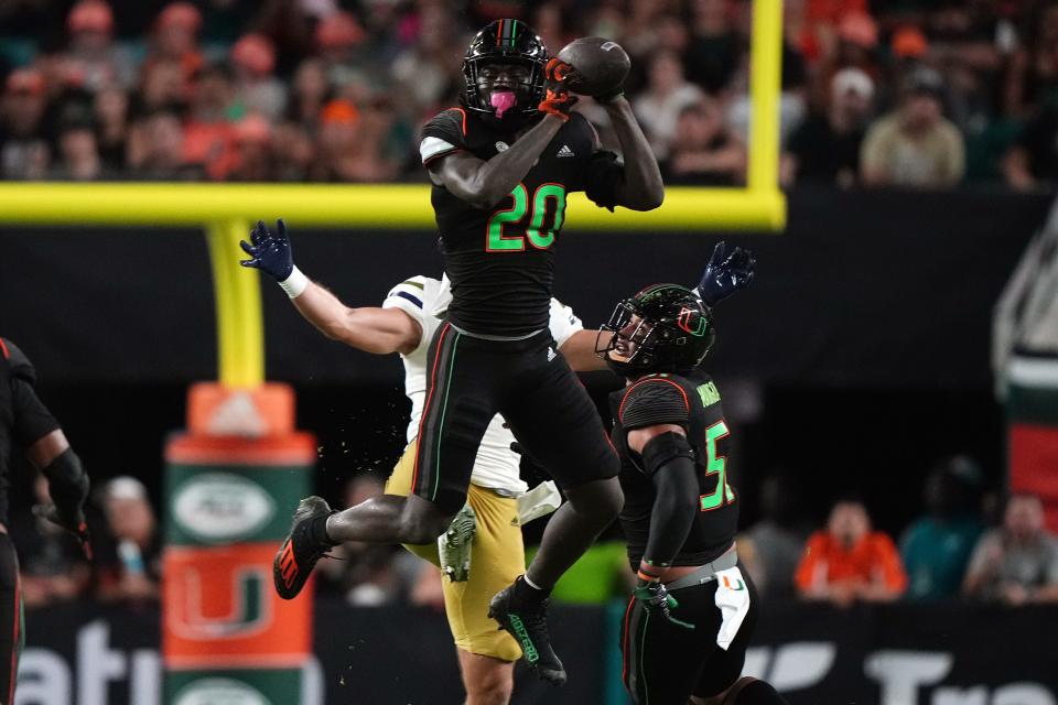 James Williams snagged four picks during his Miami career. (Credit: Jasen Vinlove, Jasen Vinlove-USA TODAY Sports)