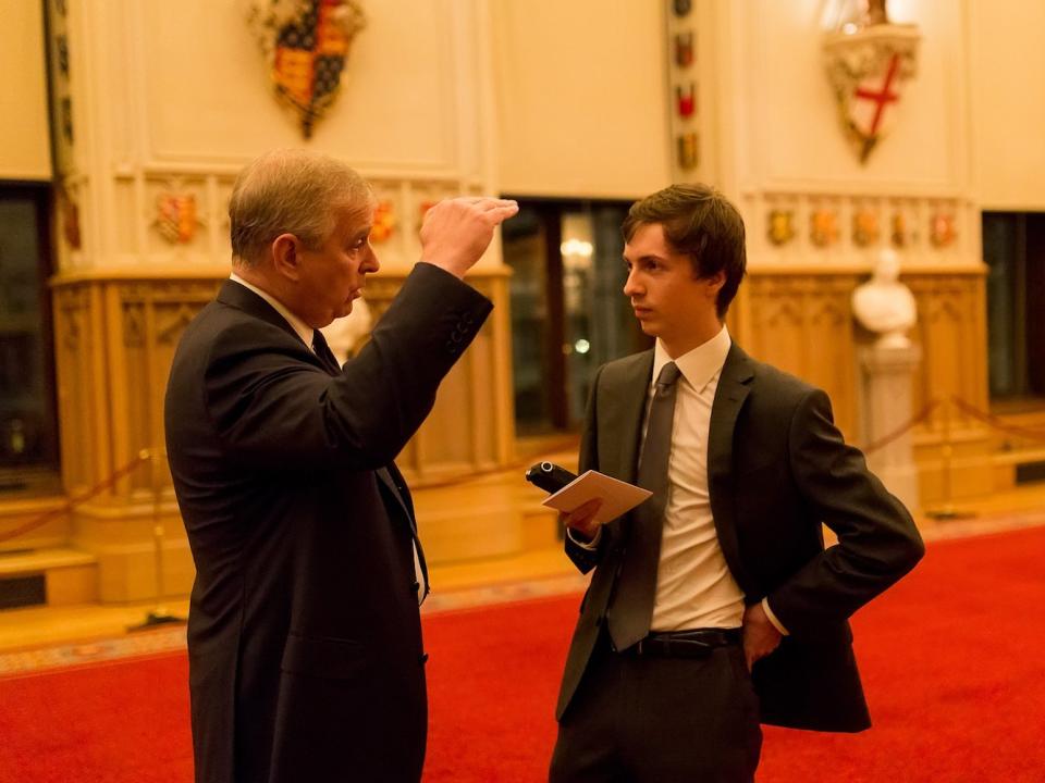 Duke of York Prince Andrew and James Cook