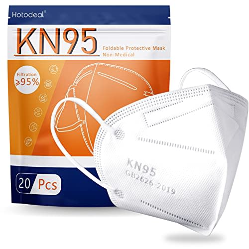 Hotodeal KN95 Face Mask 20 PCS, 5-Layer Cup Dust Mask