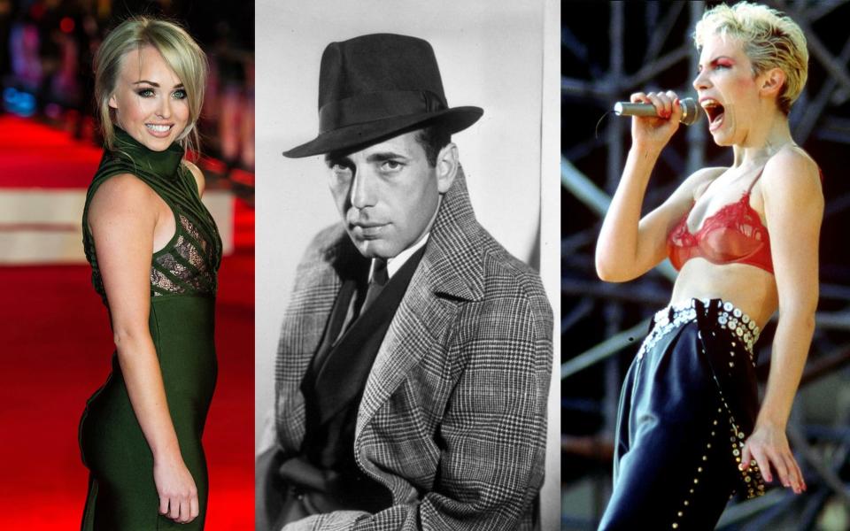 Jorgie Porter, Humphrey Bogart and Annie Lennox - Copyright (c) 1940 Rex Features. No use without permission.