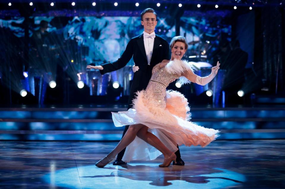Dowden on ‘Strictly Come Dancing’ in 2021 with McFly’s Tom Fletcher (BBC/Guy Levy)