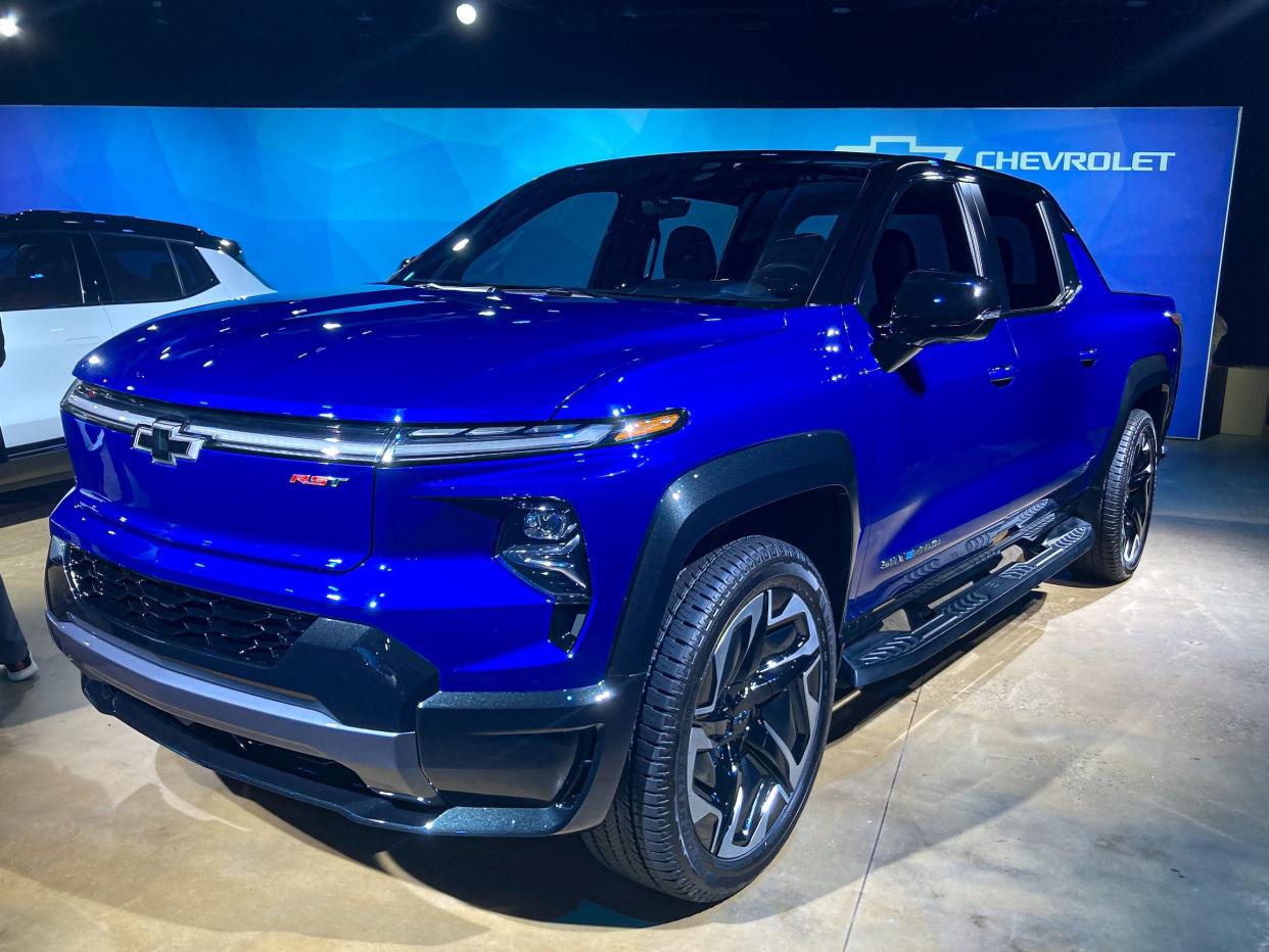 The Chevrolet Silverado EV electric pickup truck.