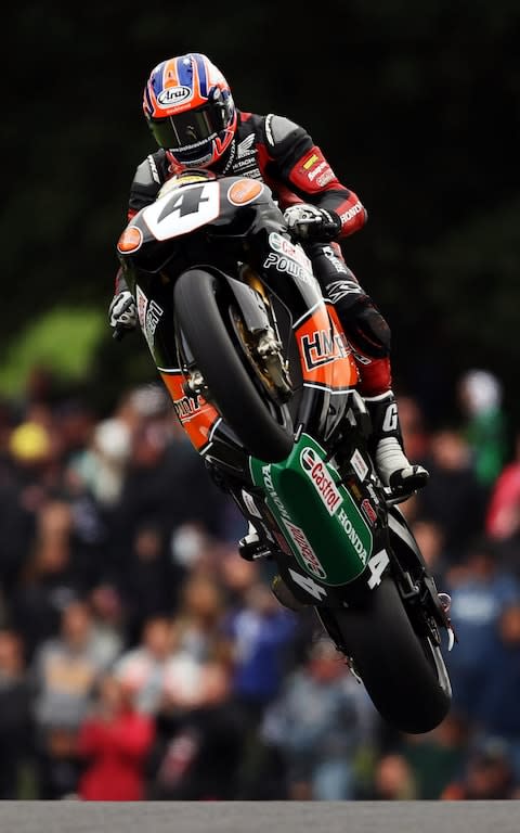 Josh Brookes soars over the Mountain at Cadwell Park seven years ago - Credit: Bryn Lennon /Getty Images