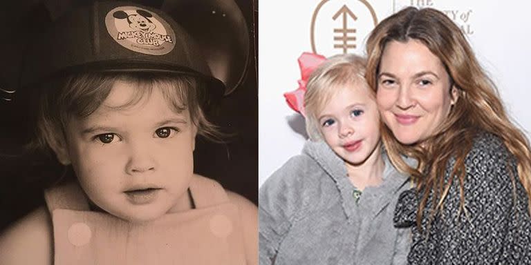 Drew Barrymore and Frankie Barrymore Kopelman Under the Age of 5