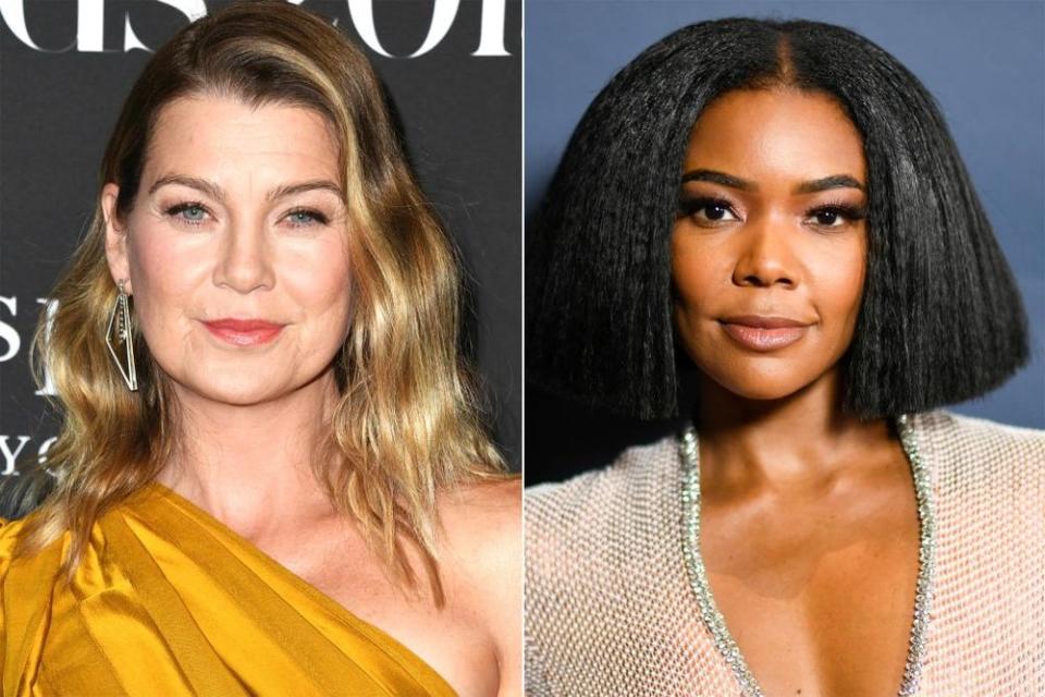 Ellen Pompeo and Gabrielle Union | Jon Kopaloff/Getty; Frazer Harrison/Getty