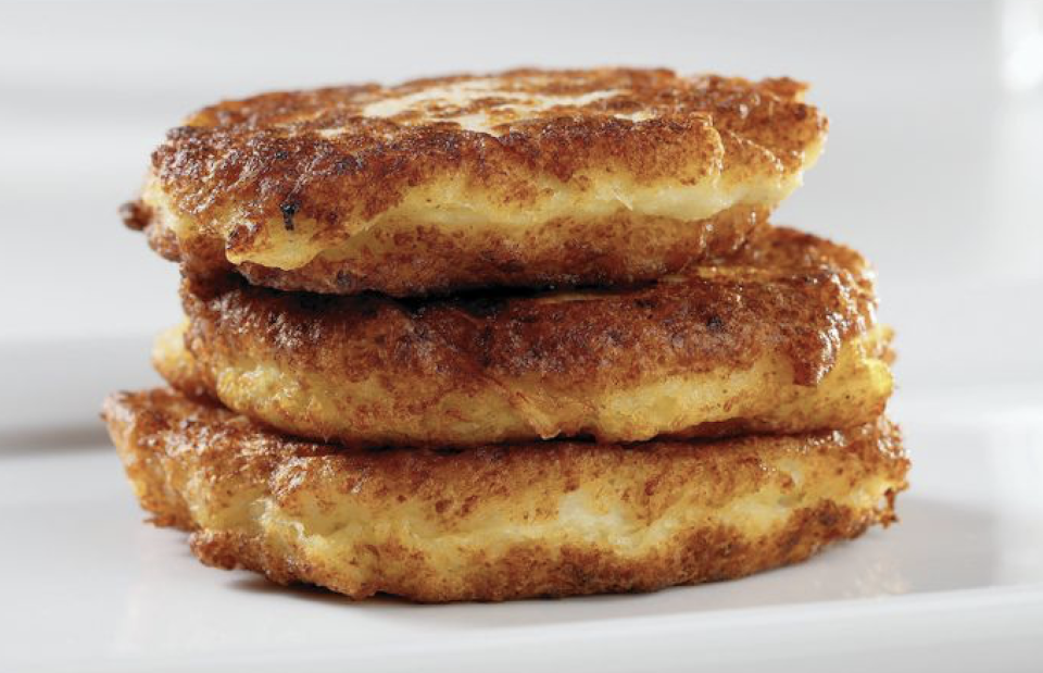 <p>In Yiddish, fried potato cakes are latkes. In Hebrew, they are levivots. If you're in the market for lower-calorie levivot or latkes, look no further than this recipe that cuts the calories by swapping out traditional potatoes with <a href="https://www.thedailymeal.com/healthy-eating/heart-healthy-foods-gallery?referrer=yahoo&category=beauty_food&include_utm=1&utm_medium=referral&utm_source=yahoo&utm_campaign=feed" rel="nofollow noopener" target="_blank" data-ylk="slk:heart-healthy;elm:context_link;itc:0;sec:content-canvas" class="link ">heart-healthy</a> cauliflower. </p> <p><a href="https://www.thedailymeal.com/recipe/cauliflower-levivot?referrer=yahoo&category=beauty_food&include_utm=1&utm_medium=referral&utm_source=yahoo&utm_campaign=feed" rel="nofollow noopener" target="_blank" data-ylk="slk:For the Cauliflower Levivot recipe, click here.;elm:context_link;itc:0;sec:content-canvas" class="link ">For the Cauliflower Levivot recipe, click here. </a></p>