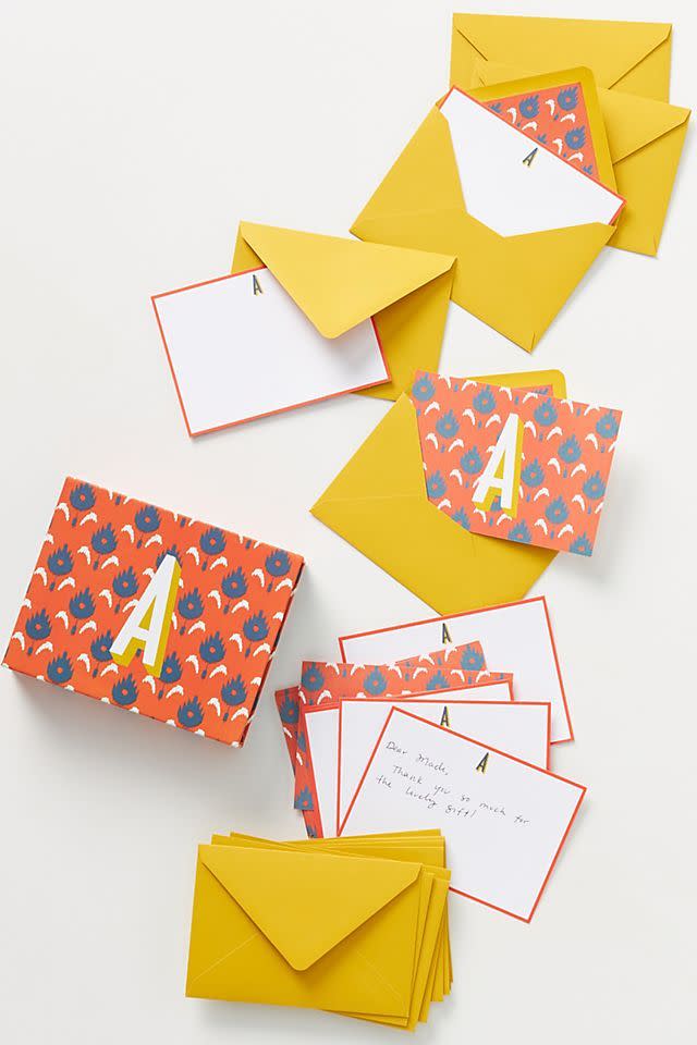 9) Pencil & Paper Co. Monogram Boxed Card Set