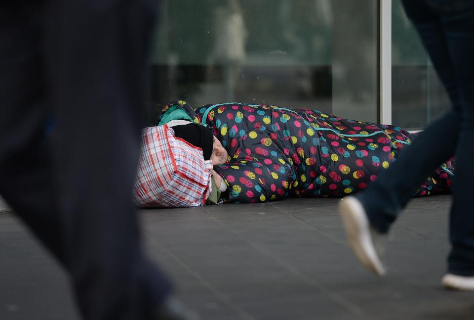 <p>Some councils have reported higher levels of rough sleeping than before the pandemic</p> (PA)