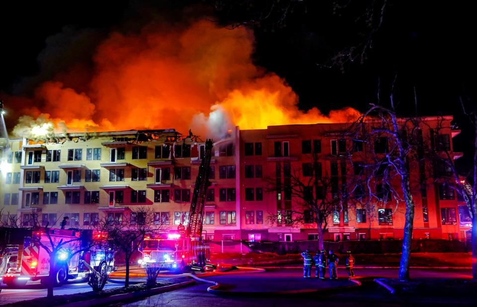 Oklahoma City firefighters battled flames at the Canton apartments, 6161 N Western Ave., for three days.