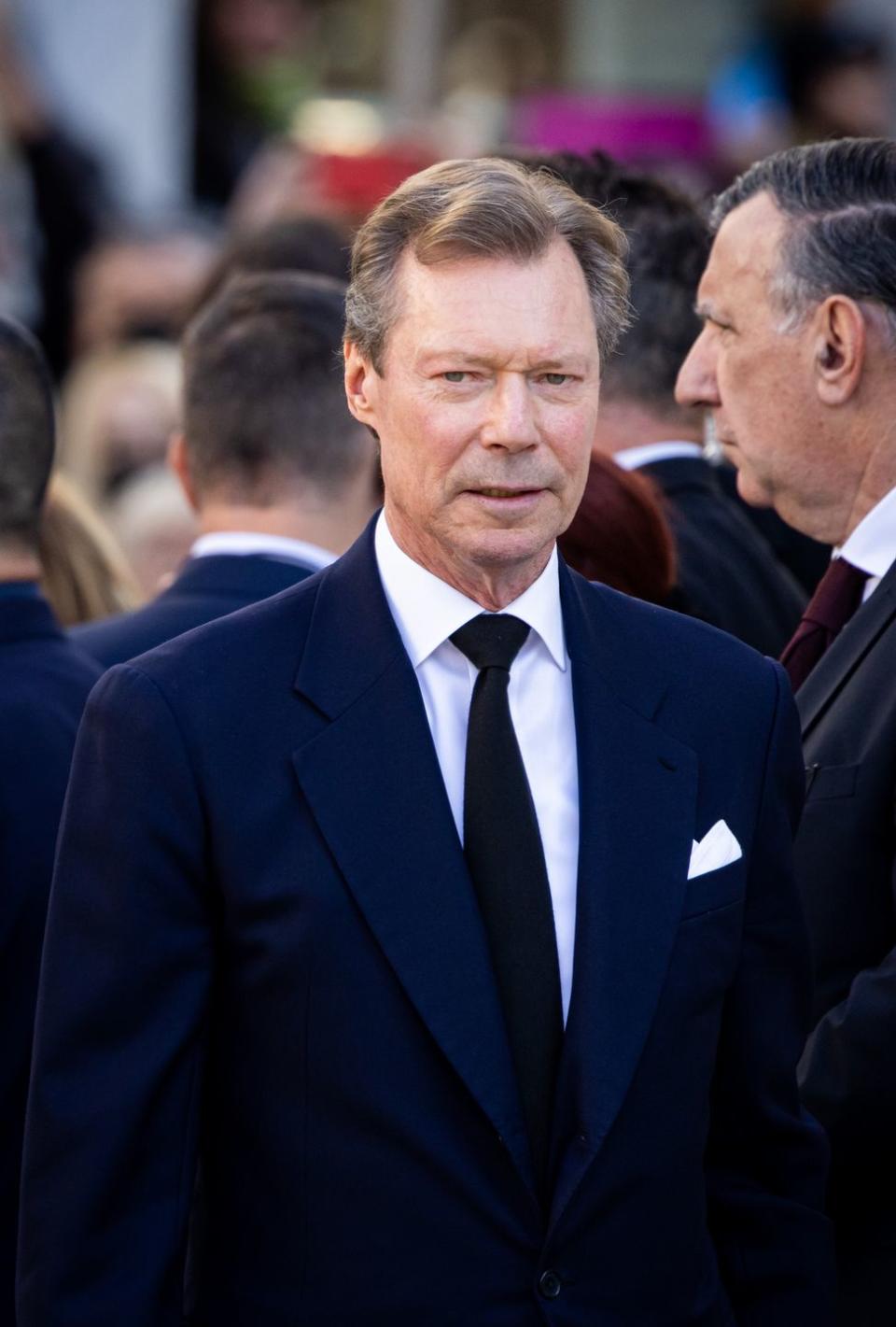 <p>Grand Duke Henri of Luxembourg was in attendance at Constantine's funeral service.</p>