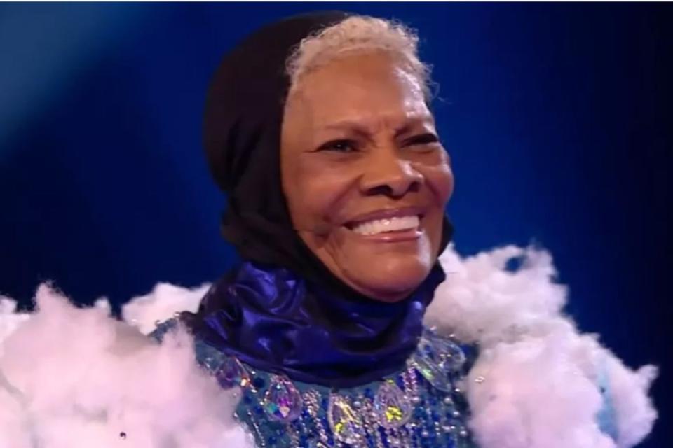 Dionne Warwick after she is unmasked on ‘The Masked Singer’ (ITV)