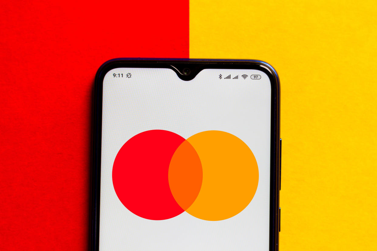 In this photo illustration the Mastercard logo is displayed on a smartphone. Photo: Rafael Henrique/SOPA Images/LightRocket via Getty Images