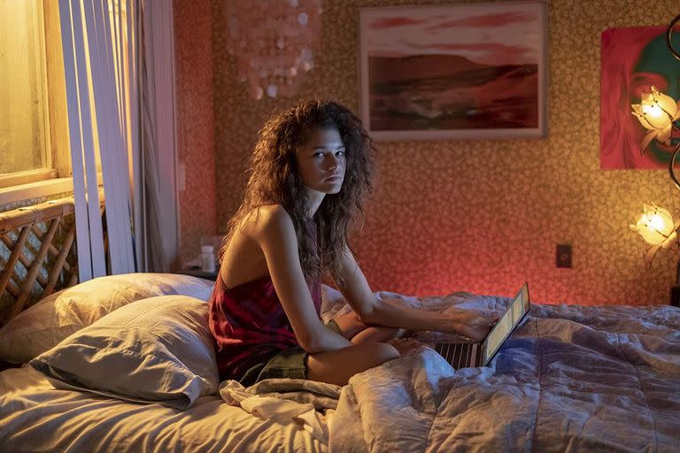 Zendaya en Euphoria, la serie de HBO Max que también se ve afectada por el conflicto gremial en Hollywood