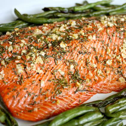 Rosemary and Garlic Roasted Salmon