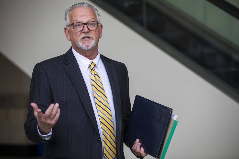 Judge Dan Gattermeyer of Hamilton Municipal Court, pictured in 2021, bound Fermin Garcia-Gutierrez over to a grand jury Wednesday, April 10, 2024, on charges the Mexican immigrant killed an acquaintance.