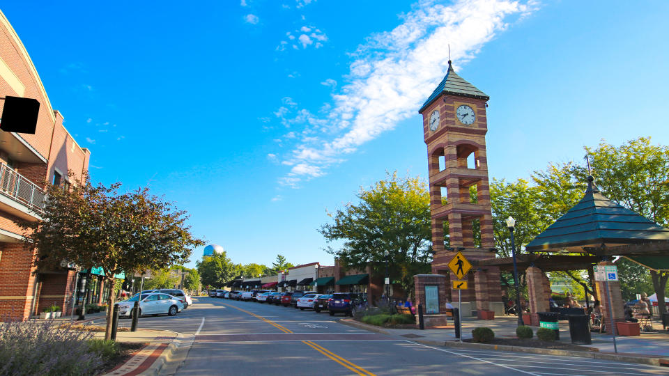 Overland Park Kansas Clock Tower.