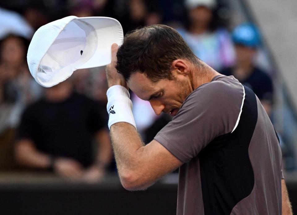 Murray questioned his future after his first-round defeat  (Reuters)