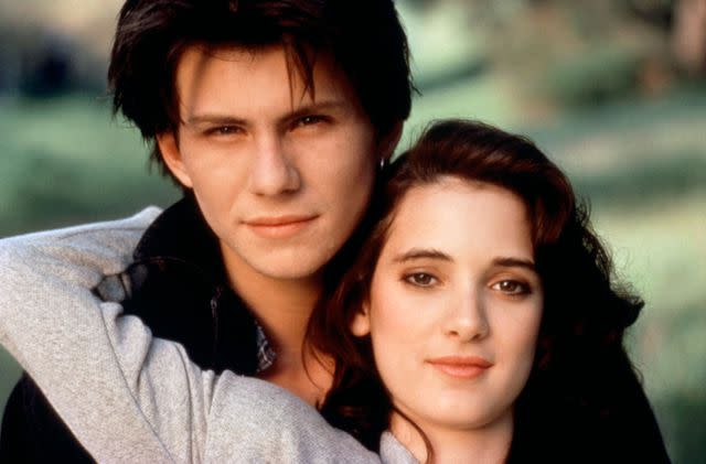 <p>New World Pictures/courtesy Everett Collection</p> Christian Slater and Winona Ryder in 'Heathers'