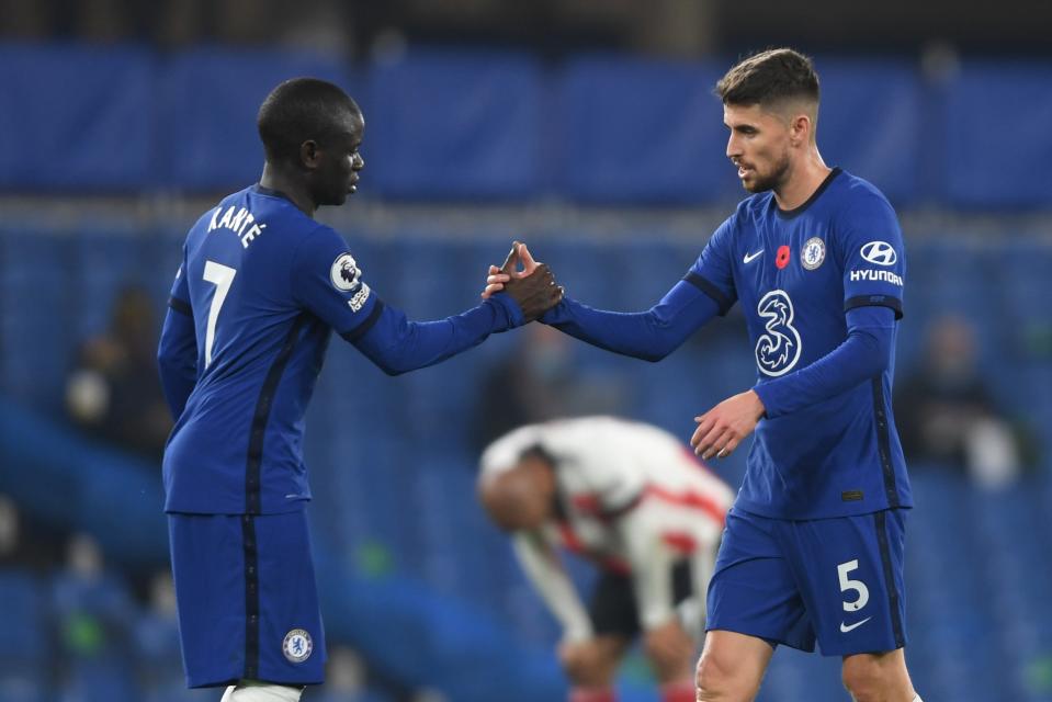 N’Golo Kante and Jorginho must disrupt the passing rhythm of Luka Modric and Toni KroosGetty Images