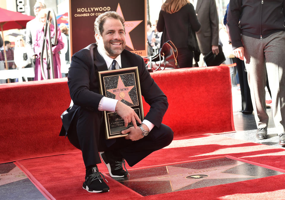 Brett Ratner receives a star on the Hollywood Walk of Fame in January 2017. (Photo: Getty Images)