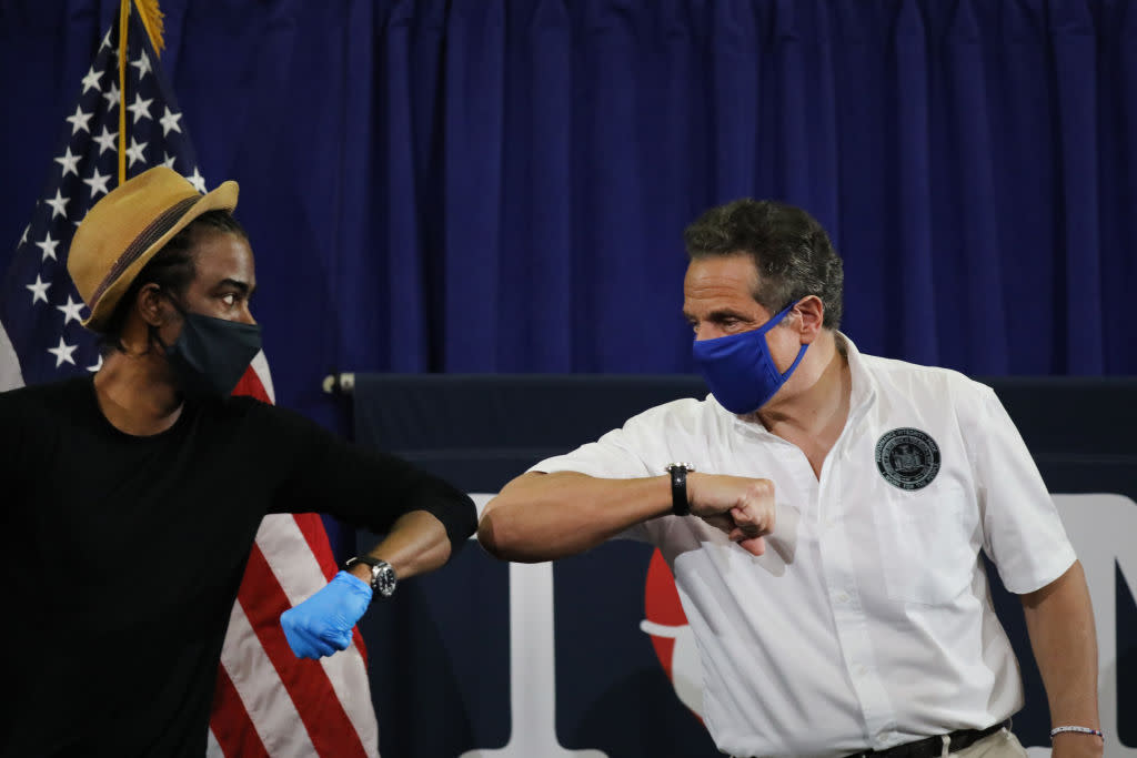 New York Governor Andrew Cuomo Holds His Daily Coronavirus In Brooklyn