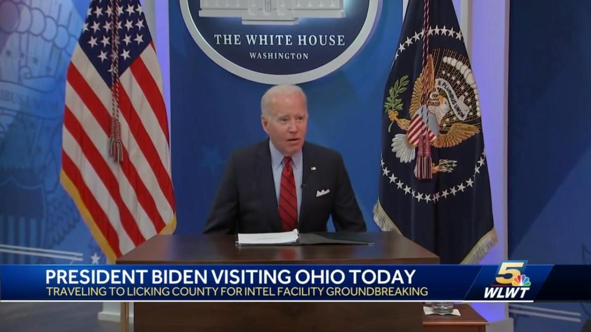 President Joe Biden visiting Ohio Friday for Intel groundbreaking