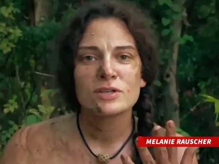 Melanie Rauscher en su participación de Sobreviviendo al desnudo