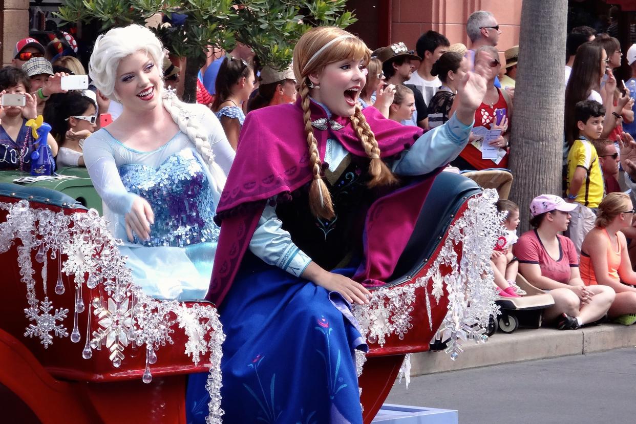 Characters from Frozen performing at Disney's Hollywood Studios