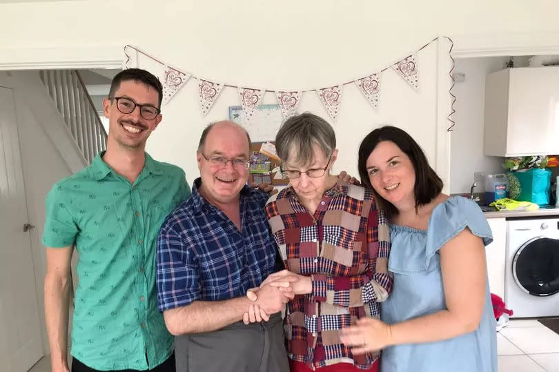 (Left to Right) John, Stuart, Carol and Emily Jennings