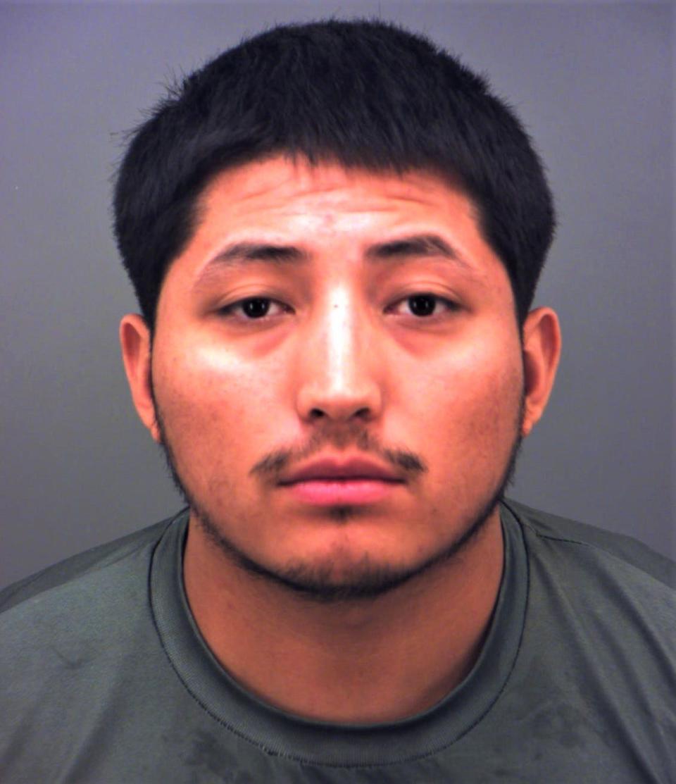 Andres Gabriel Lodoza was arrested on Aug. 16, 2023, after being indicted on two terroristic threat counts for allegedly brandishing a rifle outside the Champagne Villain bar in Kern Place in West El Paso on Saturday, Aug. 12, 2023.